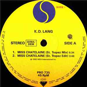 k.d. lang - Miss Chatelaine