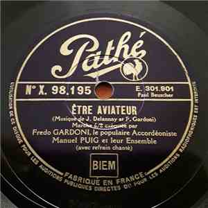 Frédo Gardoni, Manuel Puig Et Leur Ensemble - Être Aviateur / Sur Mon P'tit ...