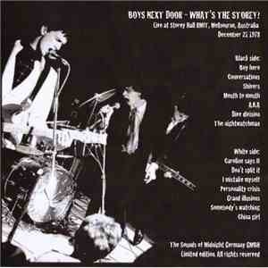 Boys Next Door - What's The Storey?