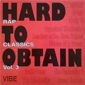 Various - Hard To Obtain Rap Classics Vol.3