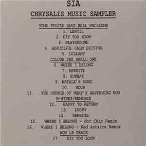 Sia - Chrysalis Music Sampler