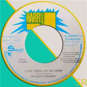 Delroy Wilson - Last Thing On My Mind / Ask The Lonely