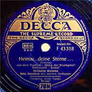 Wilhelm Strienz - Heimat, Deine Sterne... / Gute Nacht, Mutter