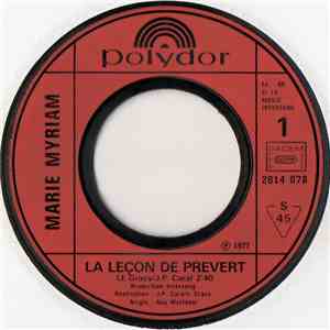 Marie Myriam - La Leçon De Prevert