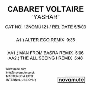 Cabaret Voltaire - Yashar