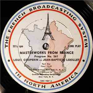 Louis Couperin — Jean-Baptiste Loeillet / Julien Falk - Masterworks From Fr ...