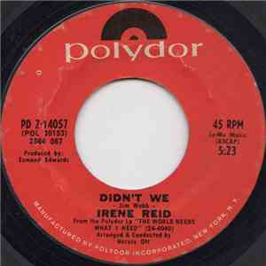 Irene Reid - Didn't We