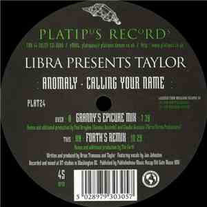 Libra Presents Taylor - Anomaly - Calling Your Name