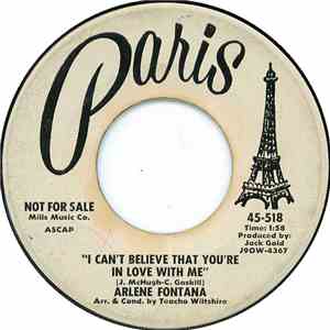 Arlene Fontana - I Can't Believe That You're In Love With Me