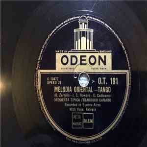 Francisco Canaro Y Su Orquesta Típica - Martirio / Melodía Oriental