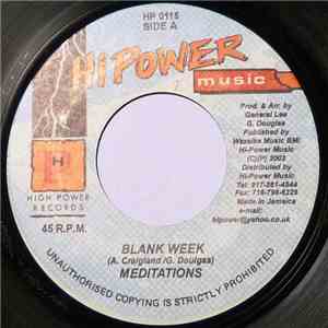 The Meditations - Blank Week