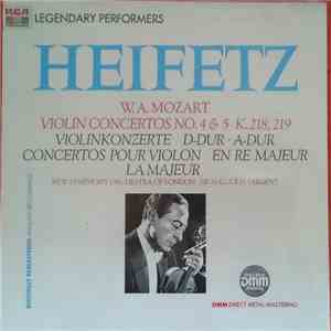 W. A. Mozart, Heifetz, New Symphony Orchestra Of London, Sir Malcolm Sargen ...