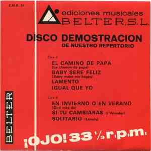 Various - Disco Demostración De Nuestro Repertorio