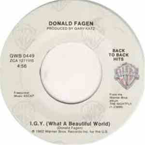 Donald Fagen - I.G.Y. / Ruby Baby