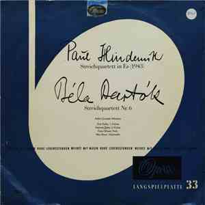 Paul Hindemith, Béla Bartók, Keller Quartet - Streichquartett In Es  / Stre ...