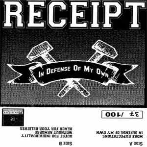 Receipt - In Defense Of My Own