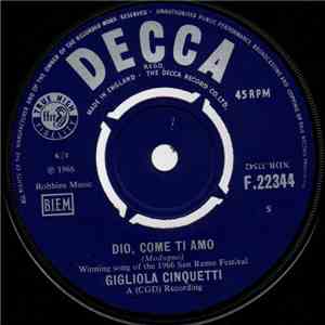 Gigliola Cinquetti - Dio, Come Ti Amo / Vuoi