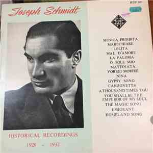 Joseph Schmidt - Historical recordings (1929-1932)