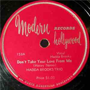 Hadda Brooks Trio - Don't Take Your Love From Me / Hungarian Rhapsody No. 2 ...