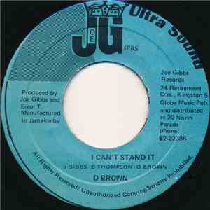 D Brown - I Can't Stand It