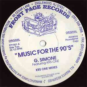 G. Simone Featuring KRS-One - Music For The 90's