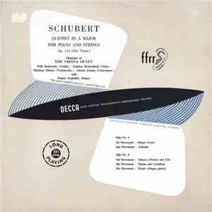 Schubert - Members Of The Vienna Octet With  Walter Panhoffer - Quintet In  ...