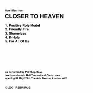 Pet Shop Boys - Five Titles From Closer To Heaven