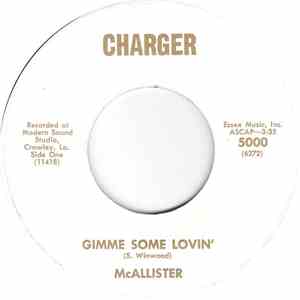 McAllister  - Gimme Some Lovin' / Rock And Roll Man
