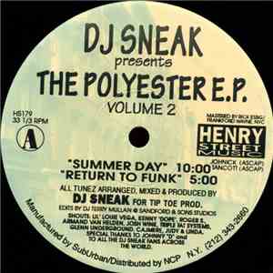 DJ Sneak - The Polyester E.P. Volume 2