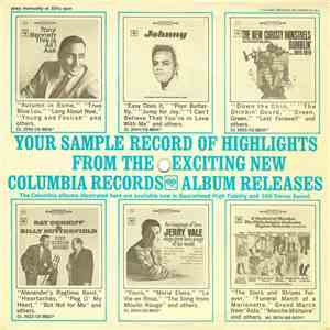 Various - Your Sample Record Of Highlights From The Exciting New Columbia Records Album Releases