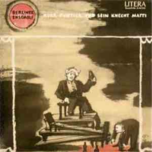 Paul Dessau, Bertolt Brecht, George Farquhar, Berliner Ensemble - Herr Punt ...