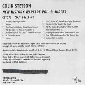 Colin Stetson - New History Warfare Vol. 2: Judges