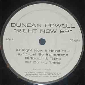 Duncan Powell - Right Now EP
